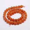 Natural Red Aventurine Bead Strands G-P257-03-8mm-2