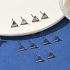 Tarnish Resistant 304 Stainless Steel Stud Earring Settings X-STAS-Q170-11-5