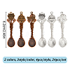 24Pcs 2 Colors 3 Style Alloy Big Pendants PALLOY-DR00003-2