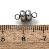 304 Stainless Steel Magnetic Clasps X-STAS-A121-04P-3