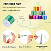 10 Rolls 10 Colors Flat Elastic Crystal Thread EW-TA0001-07-4