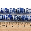 Blue Tibetan Style dZi Beads Strands TDZI-NH0001-C01-01-5