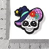 Halloween Theme Skull Food Grade Eco-Friendly Silicone Focal Beads SIL-C006-03-3