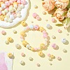 250G UV Plating Rainbow Iridescent Opaque Acrylic Beads PACR-CJ0001-38C-6