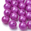 Spray Painted Acrylic Beads MACR-Q154-12mm-012-1