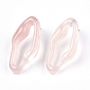 Transparent Resin Stud Earrings EJEW-T012-05-B03-2