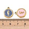304 Stainless Steel Enamel Pendants STAS-P425-01G-01-3