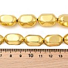 Electroplate Glass Beads Strands EGLA-F166-17-5