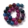 Natural Dragon Veins Agate(Dyed & Heated) Beads Strands G-K390-A11-01-4