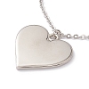 Sublimation Blank Aluminum Pendant Necklace LS-NJEW-E020-02P-03-4
