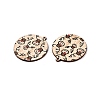 Printed Poplar Wood Pendants FIND-N005-74O-2