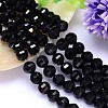 Faceted Round Imitation Austrian Crystal Bead Strands G-M182-10mm-23A-1