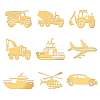 9Pcs Nickel Custom Self-adhesive Picture Stickers DIY-WH0450-203-1