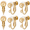 40Pcs 316 Surgical Stainless Steel Clip-on Earring Findings STAS-BBC0008-58B-1