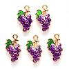 Autumn Theme Alloy Enamel Pendants ENAM-S121-080-2