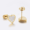 304 Stainless Steel Stud Earrings EJEW-F146-04-3