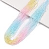 Transparent Gradient Color Glass Beads Strands GLAA-G101-2mm-01-1