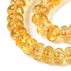 Crackle Transparent Glass Beads Strands GLAA-N074-02A-09-3