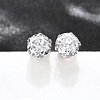 Cubic Zirconia Ear Studs STAS-E051-3D-4