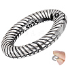 1Pc Sterling Silver Twister Clasps STER-BBC0009-54-1