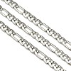 Stainless Steel Figaro Chains STAS-M032-45P-1.2mm-1