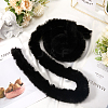 2Pcs 2 Colors Faux Fur Chenille Stick Fabric Roll for Christmas Tree Decor or Wreath Bows Craft FIND-CY0001-49-4