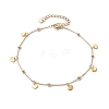 Brass Cable Chain Anklets AJEW-AN00601-03-1