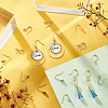 16Pcs 4 Style Brass Ear Hooks KK-PH0009-29-4