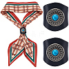 Flower Imitation Leather Scarf Clips AJEW-WH20001-16A-02-1