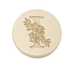 Golden Plated Round Shaped Wax Seal Brass Stamp Head STAM-S001-01G-09-1