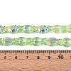 Transparency Electroplate Glass Beads Strands GLAA-T023-40A-08-1-2