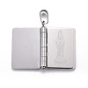 304 Stainless Steel Book Pendants for Teachers' Day STAS-P235-10P-5