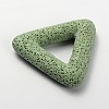 Synthetic Lava Rock Big Triangle Pendants G-O025-04F-2