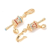 Brass with Enamel Peg Bails KK-A279-24G-2