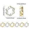 100Pcs 2 Colors CCB Plastic Bead Frame CCB-YW0001-68-3