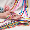 16 Bags 16 Style Metallic/Polyester/Organza/Yarn Cords Cords Hair Braiding String OHAR-KS0001-01-5
