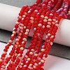 Imitation Jade Glass Beads Strands EGLA-A034-T2mm-MB01-2