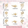 Beebeecraft 9Pcs 3 Style Brass Micro Pave Cubic Zirconia Pendants Sets KK-BBC0007-54-2