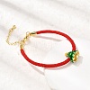 Christmas Nylon Cord Bracelets BJEW-L715-02G-03-3
