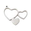 201 Stainless Steel Pendants STAS-R133-01P-05-1
