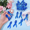 Awareness Ribbon Nylon Brooch JEWB-WH0056-008B-3