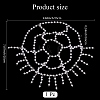 Plastic Pearl Mesh Headbands OHAR-WH20007-07S-2