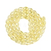 Electroplate Transparent Glass Beads Strands GL-N002-01A-A02-2