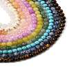 10 Strands 10 Styles Natural & Synthetic Mixed Gemstone Round Beads Strands G-FS0005-90-1