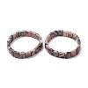 Natural Rhodonite Faceted Beaded Stretch Bracelets for Women BJEW-K251-08I-4