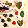 24Pcs 5 Colors Handmade Millefiori Glass Beads LAMP-FS0001-36-2