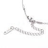 304 Stainless Steel Cable Chains Anklets AJEW-AN00392-01-3