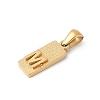 304 Stainless Steel Pendants LS-STAS-Z120-03M-G-2