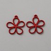Hollow Out Spray Painted Alloy Pendants LS-FIND-WH20008-19D-1