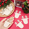 3 Sets Wooden Pendant Decorations WOOD-SC0001-86B-3